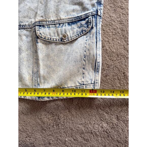 Vtg Acid Washed Shorts Mens 36x10 Baggy Cargo Jorts Made in Australia Y2K Skater - Picture 7 of 7